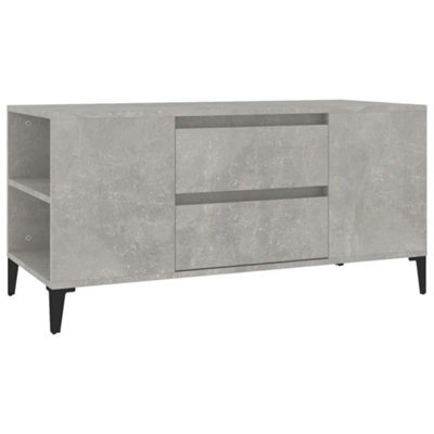 Berkfield Modern Tv Cabinet Concrete Grey 102X44.5X50 Cm Engineered Wood - image 1