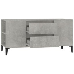 Berkfield Modern Tv Cabinet Concrete Grey 102X44.5X50 Cm Engineered Wood - thumbnail 7