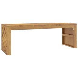 Berkfield Coffee Table 110X35X38 Cm Solid Wood Teak - thumbnail 7