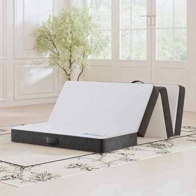 Onemill 6 Inch Foldable Floor Mattress, 4-Fold Easy Storage With Washable Cover, Pressure Relief For Camping, Travel & Guests - image 1