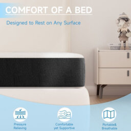 Onemill 6 Inch Foldable Floor Mattress, 4-Fold Easy Storage With Washable Cover, Pressure Relief For Camping, Travel & Guests - thumbnail 5