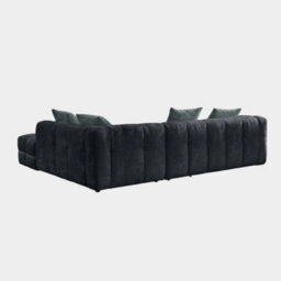 Stratus Interiors Beige Genoa Right Hand Corner Bubble Sofa - Modern Upholstered Corner Sofa With Deep Cushions, 286Cm Wide, 70Cm High - thumbnail 4