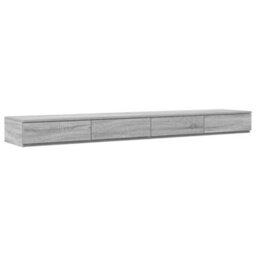 Berkfield Modern Bed Drawers In Grey Sonoma - 180X36.5X16.5 Cm - Made Of Engineered Wood - thumbnail 1