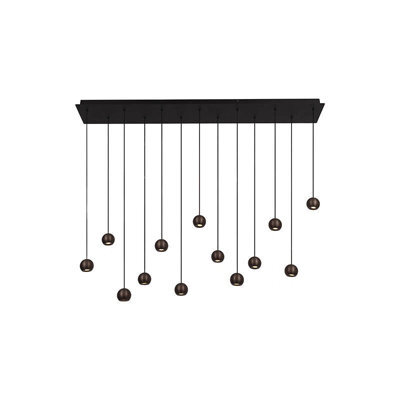 Lucide Montana Led Bar Ceiling Pendant Light With Remote Control Coffee - image 1