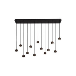 Lucide Montana Led Bar Ceiling Pendant Light With Remote Control Coffee