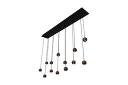 Lucide Montana Led Bar Ceiling Pendant Light With Remote Control Coffee - thumbnail 5