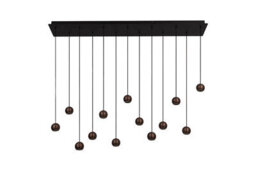 Lucide Montana Led Bar Ceiling Pendant Light With Remote Control Coffee - thumbnail 3