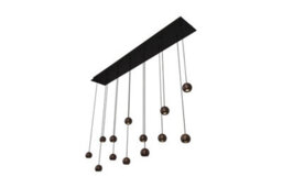 Lucide Montana Led Bar Ceiling Pendant Light With Remote Control Coffee - thumbnail 7