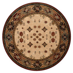 RugsX Wool Carpet Omega Circle Taros Oriental Rudy 2 Terracotta  Circle 135 Cm - thumbnail 2