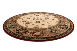 RugsX Wool Carpet Omega Circle Taros Oriental Rudy 2 Terracotta  Circle 135 Cm - thumbnail 1