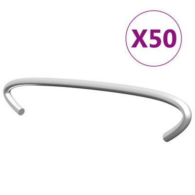 Vidaxl Gabion Hooks 50 Pcs Galvanised Steel 10 Cm - image 1