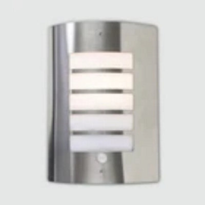 Outdoor Pir Bulkhead Wall Lantern Ip44 Rated Stainless Steel Garden Wall Light - image 1