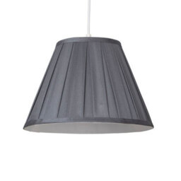 Lighting Collection Mauve Pleat Textured Tapered Decorative Fabric Lamp Shade - thumbnail 3