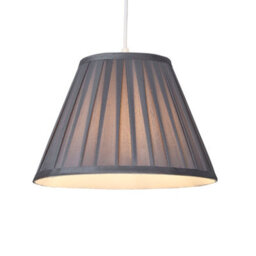Lighting Collection Mauve Pleat Textured Tapered Decorative Fabric Lamp Shade - thumbnail 2