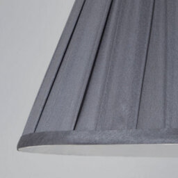 Lighting Collection Mauve Pleat Textured Tapered Decorative Fabric Lamp Shade - thumbnail 4