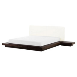 Beliani Bed Zen 160 X 200 Cm (Eu King Size) Dark Ash Wood - thumbnail 4
