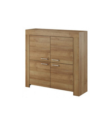 Arte Elegant Sky Sideboard Cabinet H1170mm W1200mm D370mm In Riviera Oak - Stylish Storage Solution - image 1