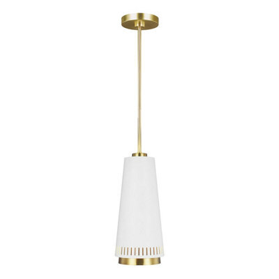 Stylish Matte White Led Ceiling Pendant Light Fitting With E27 Bulb - image 1