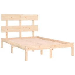 Berkfield Bed Frame Solid Wood 160X200 Cm - thumbnail 4