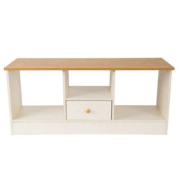 Wooden Tv Unit Stand Media Cabinet Living Room Furniture W/ 1 Storage Drawer - thumbnail 4