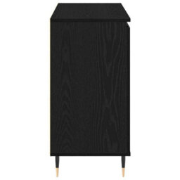 Berkfield Sideboard With Doors & Drawers Black Oak 101,5X35X70 Cm - thumbnail 7