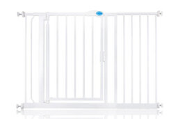 Bettacare Auto Close Stair Gate, 118.2Cm - 125.2Cm, White, Pressure Fit Safety Gate, Baby Gate - thumbnail 1