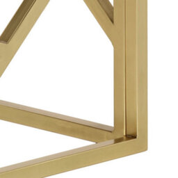Berkfield Coffee Table Gold Stainless Steel And Tempered Glass - thumbnail 6