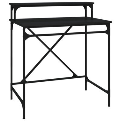 Berkfield Industrial Desk Black 80X50X90 Cm Engineered Wood And Iron