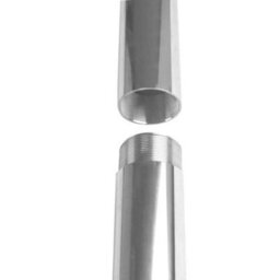 Kookaburra 4M Silver Stainless Steel Tall Round Shade Sail Garden Patio Fixing Pole 4 Sections With Eyebolts - thumbnail 4