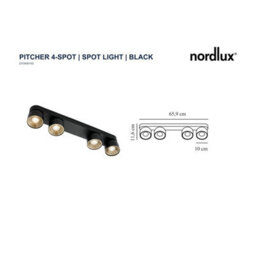 Nordlux Pitcher Metal Spot Light Gold Inner Black,mains - thumbnail 6