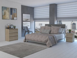 M3 Malwa Chest Of Drawers Sonoma Oak - thumbnail 4