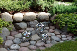 Home 2 Garden Stainless Steel Jupiter Orb Garden Sculpture - thumbnail 3