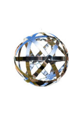 Home 2 Garden Stainless Steel Jupiter Orb Garden Sculpture