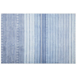 Beliani Rug Yardere Light Blue 160 X 230 Cm Viscose - thumbnail 1