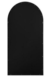 "Mirroroutlet Arcus - Black Framed Arched Leaner/wall Mirror 63"" X 31"" (160Cm X 80Cm)" - thumbnail 9