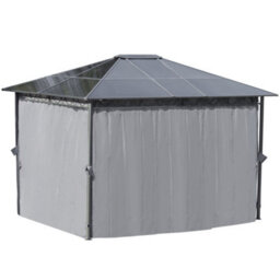 Outsunny 3 X 3.6(M) Hardtop Gazebo For Patio W/ Polycarbonate Curtains - thumbnail 7