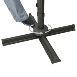 Berkfield Cantilever Umbrella With Double Top Anthracite 400X300 Cm - thumbnail 8