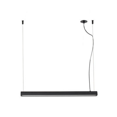 Luminosa Lighting Luminosa Vico 60Cm Black Pendant Lamp With Recessed Canopy - image 1