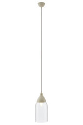 Orsina White Glass And Iron Pendant Light, Adjustable Scandi Ceiling Light With Glass Shade, Slim Modern Pendant - thumbnail 1