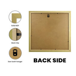 "AK Frames 11X11"" Gold Poster Frame - Modern Picture Frame For Wall Art, Prints And Photos - Durable And Stylish Display Frame" - thumbnail 2