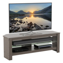 "Avf Calibre Plus 1.15M Tv Stand With Glass Shelf, For Tvs Up To 55"" - Grey Oak" - thumbnail 5