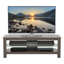 "Avf Calibre Plus 1.15M Tv Stand With Glass Shelf, For Tvs Up To 55"" - Grey Oak" - thumbnail 6