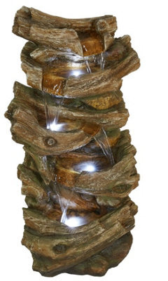 Outdoor Living UK Cheddar Woodland Falls Woodland Water Feature Without Cover