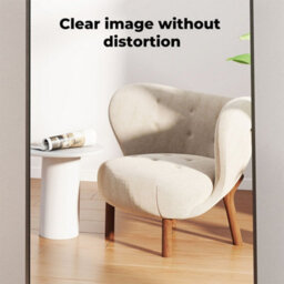 Levede 165X60Cm Full Length Mirror Black Metal Frame Floor Standing Wall Mounted - thumbnail 7
