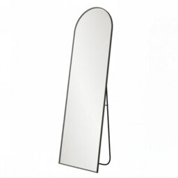 Levede 165X60Cm Full Length Mirror Black Metal Frame Floor Standing Wall Mounted - thumbnail 3