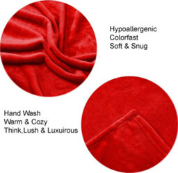 Casabella Deluxe Soft Faux Fur Mink Fleece Throw Blanket - thumbnail 2