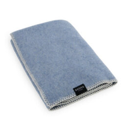 Native Natural Soft Blue Pure Wool Baby Blanket - thumbnail 2