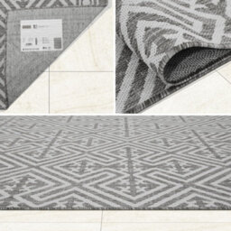 Homeart Outdoor Rugs Easy Cleaning Area Rugs For Balcony,garden,picnic,uv Weather Resistant  D.grey Cream,160X230 - thumbnail 6