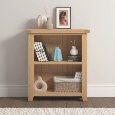 Seconique Windsor Low Bookcase With Real Natural Oak Fully Assembled - image 1