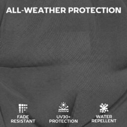 Outsunny Garden Chair Cushions Set Of 4, Waterproof Seat Pads, Dark Grey - thumbnail 5
